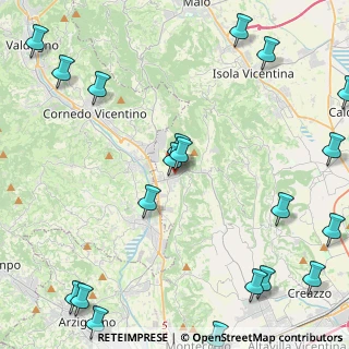 Mappa Via Firenze, 36070 Castelgomberto VI, Italia (6.37)