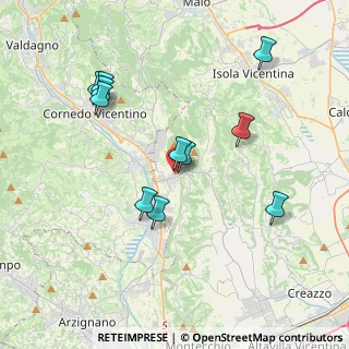 Mappa Via Vicenza, 36070 Castelgomberto VI, Italia (3.76636)