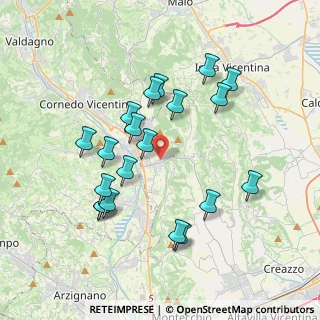 Mappa Via Firenze, 36070 Castelgomberto VI, Italia (3.651)