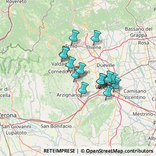Mappa Via Firenze, 36070 Castelgomberto VI, Italia (10.52667)