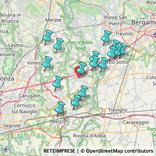 Mappa Via G. Rossini, 20060 Trezzano Rosa MI, Italia (6.88188)