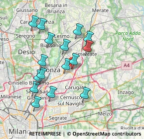 Mappa Via Pio X, 20863 Concorezzo MB, Italia (7.085)