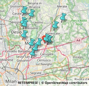 Mappa Via Pio X, 20863 Concorezzo MB, Italia (6.11429)