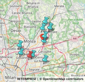 Mappa Via Pio X, 20863 Concorezzo MB, Italia (5.73091)