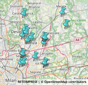 Mappa Via Pio X, 20863 Concorezzo MB, Italia (7.56611)