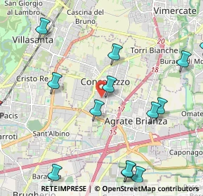 Mappa Via Pio X, 20863 Concorezzo MB, Italia (2.70429)