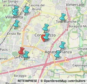 Mappa Via Pio X, 20863 Concorezzo MB, Italia (2.21182)
