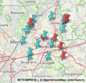 Mappa Via Pio X, 20863 Concorezzo MB, Italia (3.458)