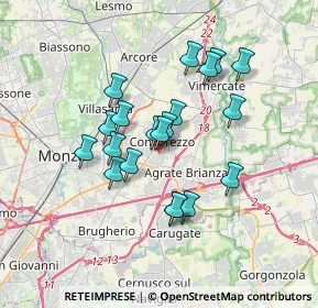 Mappa Via Pio X, 20863 Concorezzo MB, Italia (2.873)