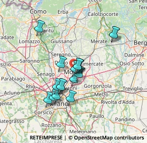 Mappa 20052 Monza MB, Italia (11.03706)