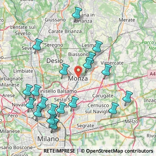 Mappa 20052 Monza MB, Italia (9.8105)