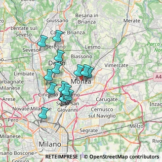 Mappa 20052 Monza MB, Italia (6.13667)