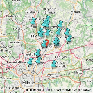 Mappa 20052 Monza MB, Italia (5.91684)