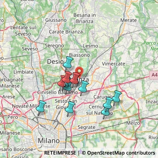 Mappa 20052 Monza MB, Italia (6.09923)