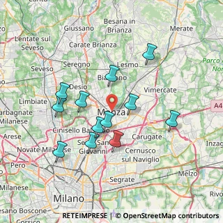 Mappa 20052 Monza MB, Italia (6.70167)
