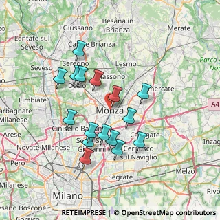 Mappa 20052 Monza MB, Italia (6.5075)