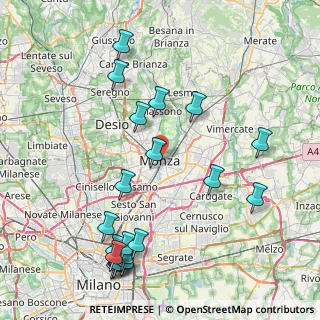 Mappa 20052 Monza MB, Italia (9.8135)