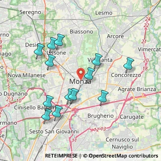 Mappa 20052 Monza MB, Italia (3.86385)
