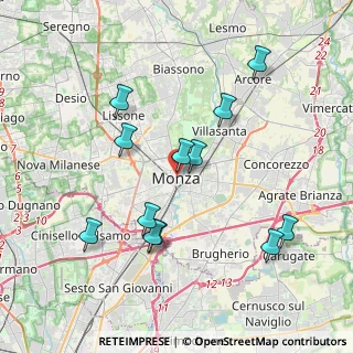 Mappa 20052 Monza MB, Italia (3.84333)
