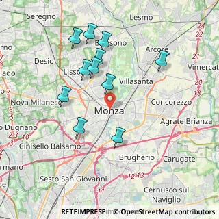 Mappa 20052 Monza MB, Italia (3.70909)