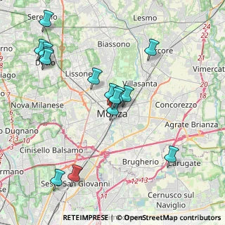Mappa 20052 Monza MB, Italia (4.236)