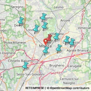 Mappa 20052 Monza MB, Italia (3.45455)