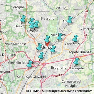Mappa 20052 Monza MB, Italia (3.84769)