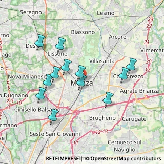 Mappa 20052 Monza MB, Italia (3.61667)