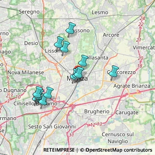 Mappa 20052 Monza MB, Italia (3.38462)