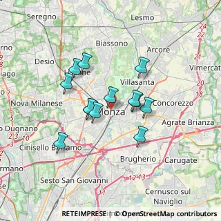 Mappa 20052 Monza MB, Italia (2.71538)