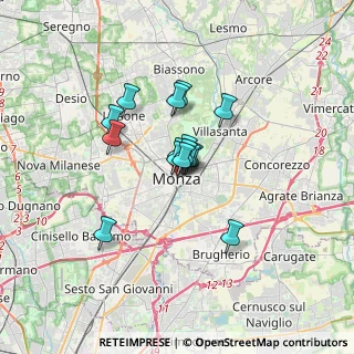 Mappa 20052 Monza MB, Italia (2.10667)