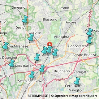 Mappa 20052 Monza MB, Italia (5.04846)
