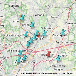 Mappa 20052 Monza MB, Italia (4.095)
