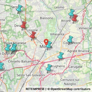 Mappa 20052 Monza MB, Italia (5.66538)