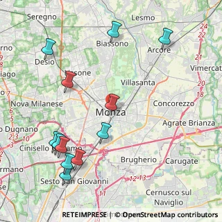 Mappa 20052 Monza MB, Italia (4.91333)