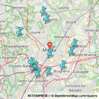 Mappa 20052 Monza MB, Italia (4.50167)
