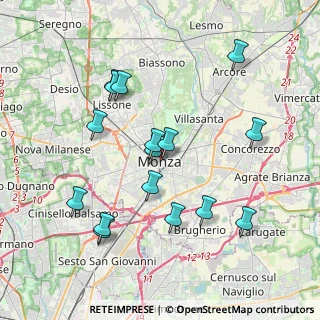 Mappa 20052 Monza MB, Italia (3.86063)