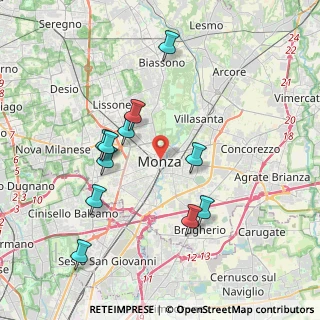 Mappa 20052 Monza MB, Italia (3.77273)