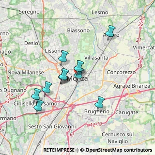 Mappa 20052 Monza MB, Italia (2.90833)