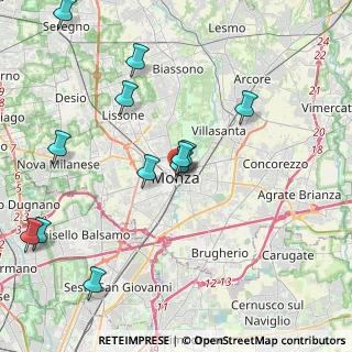 Mappa 20052 Monza MB, Italia (4.495)