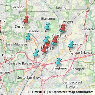 Mappa 20052 Monza MB, Italia (2.895)