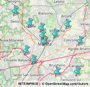 Mappa 20052 Monza MB, Italia (4.045)