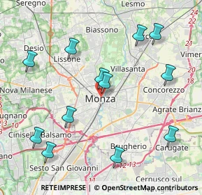 Mappa 20052 Monza MB, Italia (4.56333)