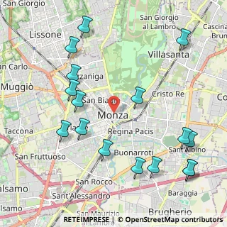 Mappa 20052 Monza MB, Italia (2.49563)