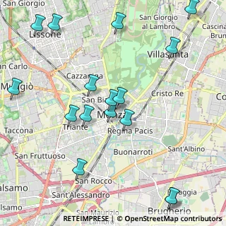 Mappa 20052 Monza MB, Italia (2.45625)