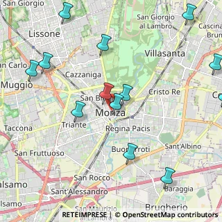 Mappa 20052 Monza MB, Italia (2.56692)