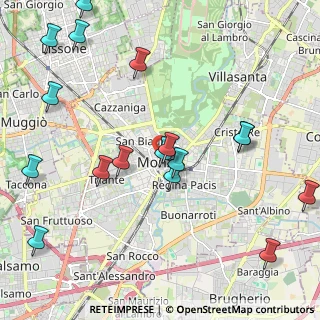 Mappa 20052 Monza MB, Italia (2.52706)