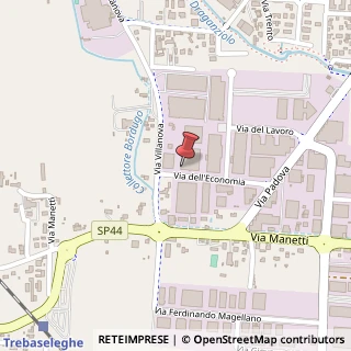 Mappa via Dell'Economia 8h, 35010 Trebaseleghe PD, Italia, 35010 Trebaseleghe, Padova (Veneto)