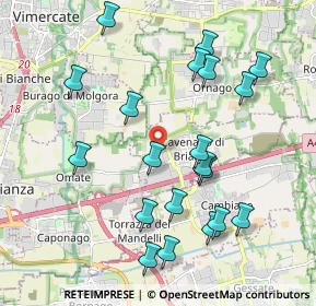 Mappa Via Pierre de Coubertin, 20873 Cavenago di Brianza MB, Italia (2.1035)