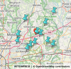 Mappa Via Pierre de Coubertin, 20873 Cavenago di Brianza MB, Italia (6.6225)